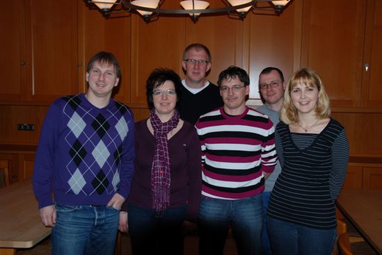 von links: Wolfram Thein, Doreen Büschel, Karsten Eichler, Roland Trunk, Holger Roth, Tanja Thein